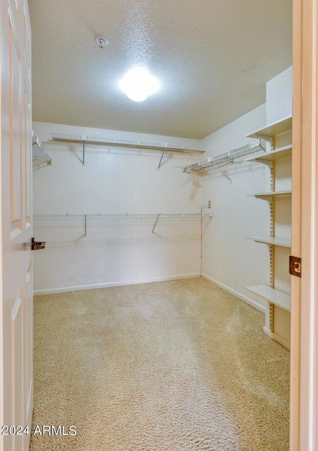 Huge bedroom walk in closet
