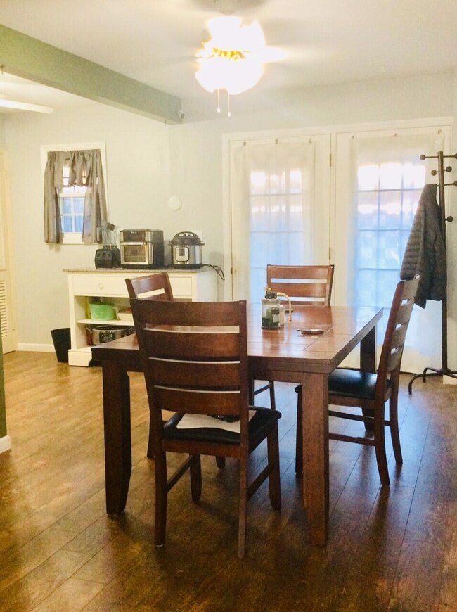 Spacious dining area