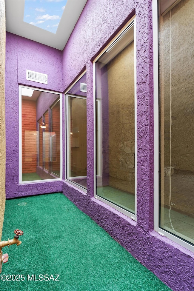 Atrium facing living room