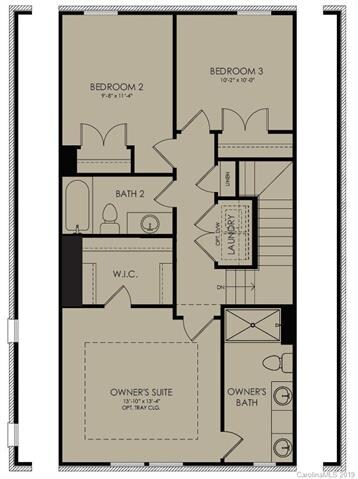 3rd Floor Standard Floorplan - Double master is in
