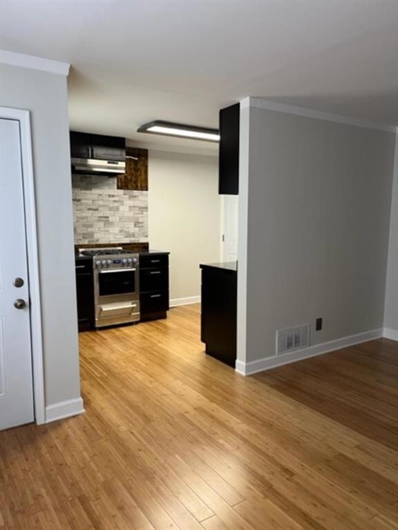 Living with view of kitchen
