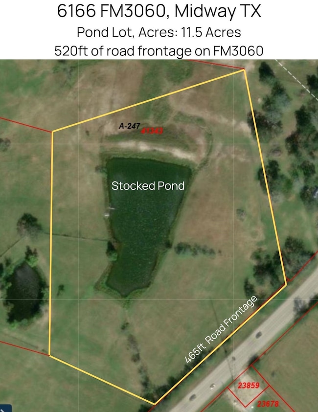 Pond Lot, 11.5 Acres with a 1.45 acre pond