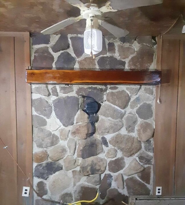 Spot for wood burning stove