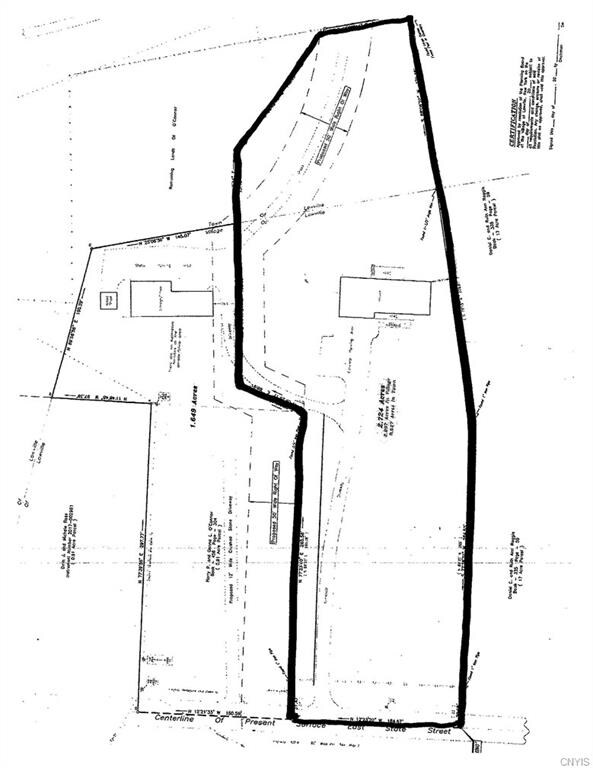 property map of 2.7 acre showing deeded right of w