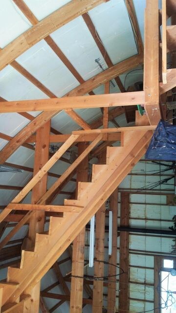 Stairs to loft/storage