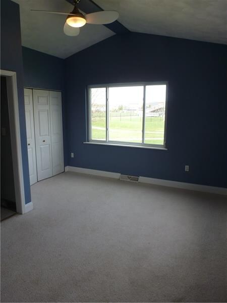 Master Bedroom with Vaulted ceilings and on suite 