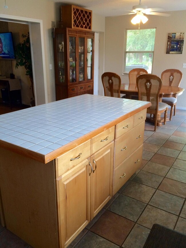 kitchen and dining area