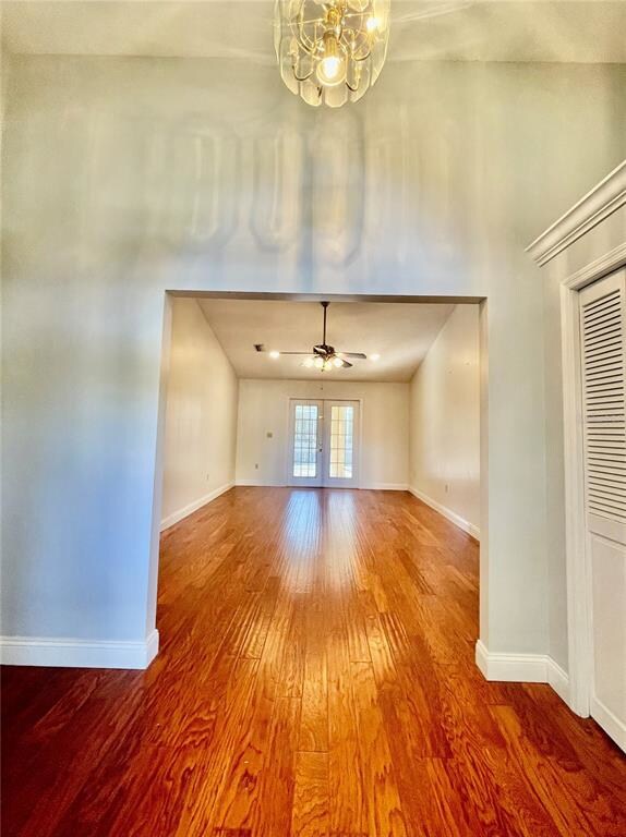 Foyer leading to great room