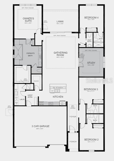 Structural options include: a gourmet kitchen, kit