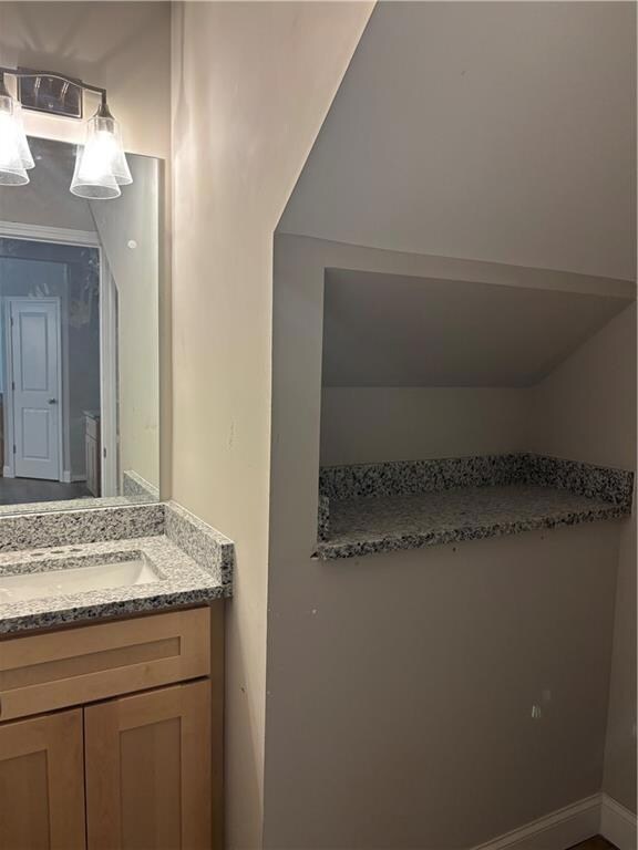 Bathroom featuring vanity