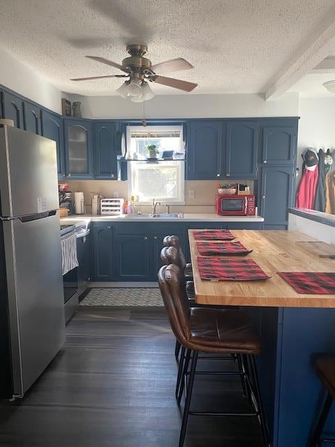 Built in table with cabinets below