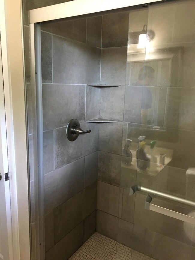 master tiled shower.