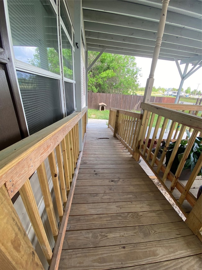 Big deck ramp.
