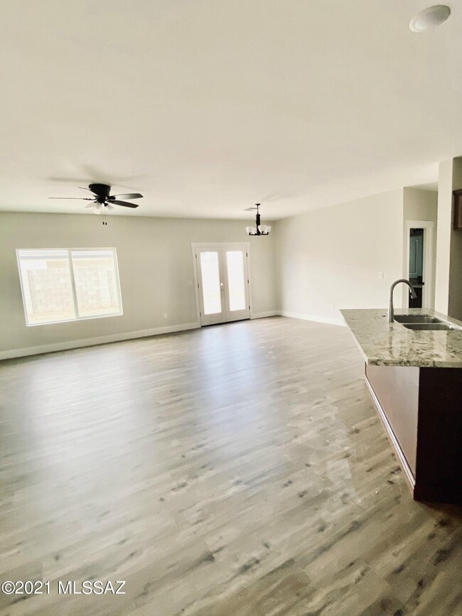 Kitchen and large family area