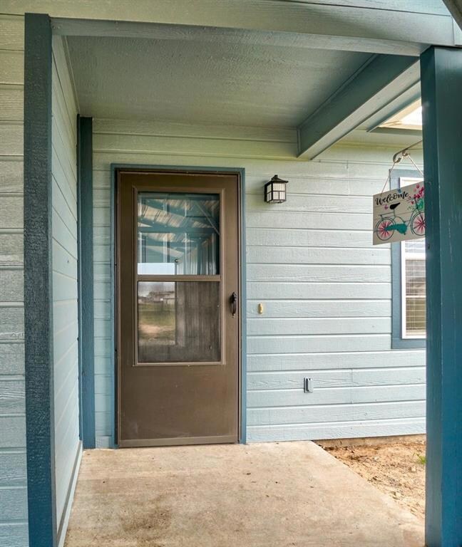 Front entry welcomes guests into the home.