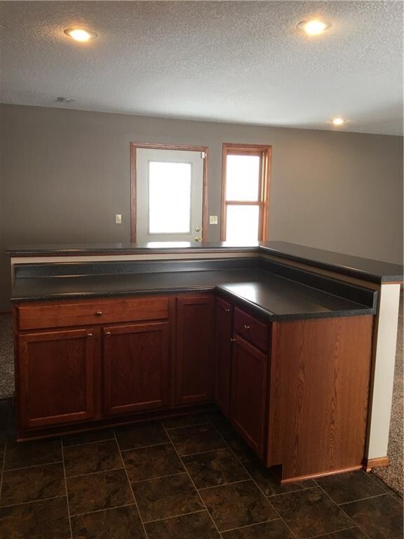Kitchen island with breakfast bar