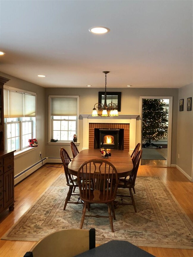 A dining room that can handle a large family table