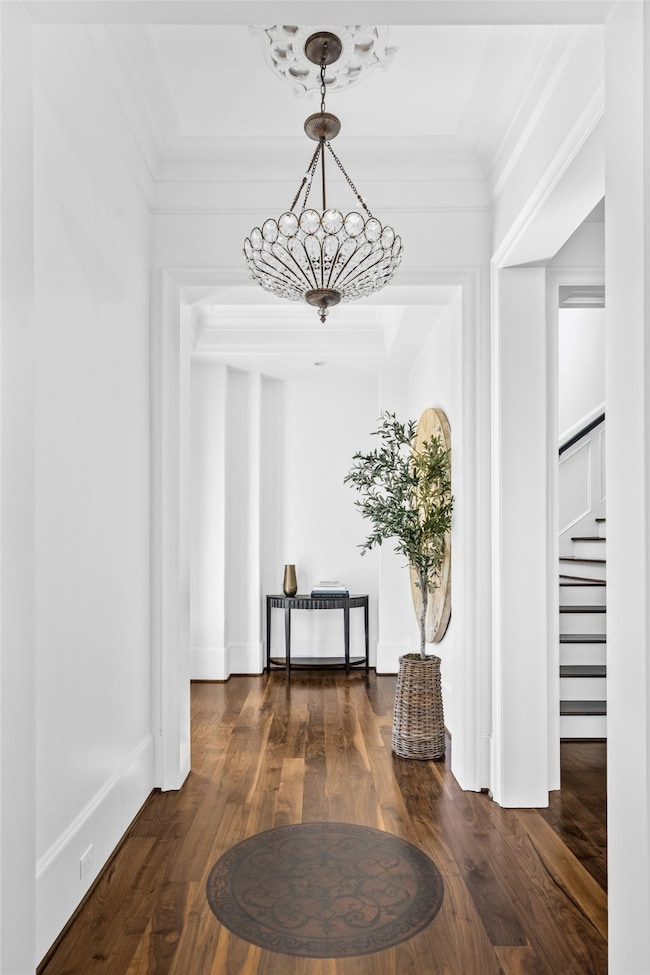 As you enter the home through the custom iron and