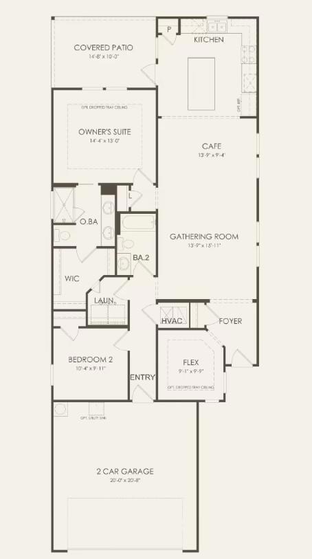 Pulte Homes, Compass/HC201 floor plan