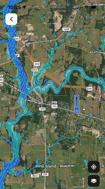 No flood plain