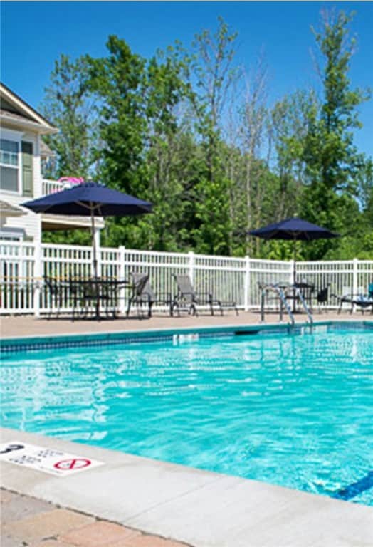 Heated swimming pool