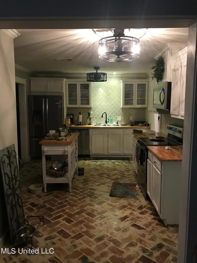 Custom brick flooring