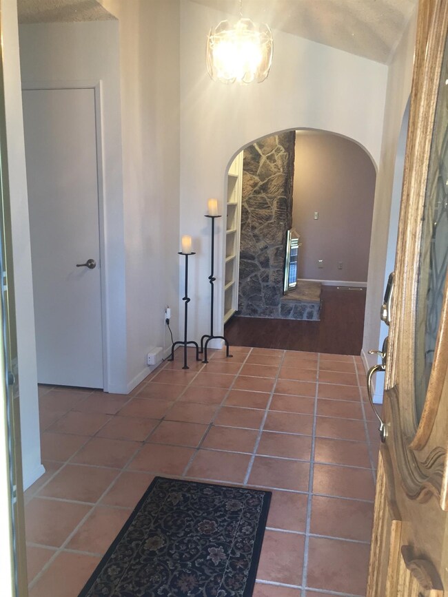 Foyer thru double front door.