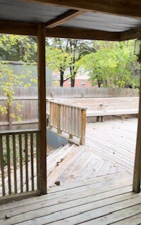 Wrap around deck