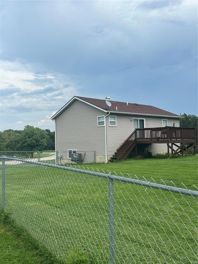 Fenced in back yard