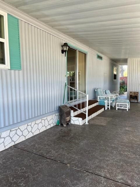 Entrance into property to Dining and Kitchen area