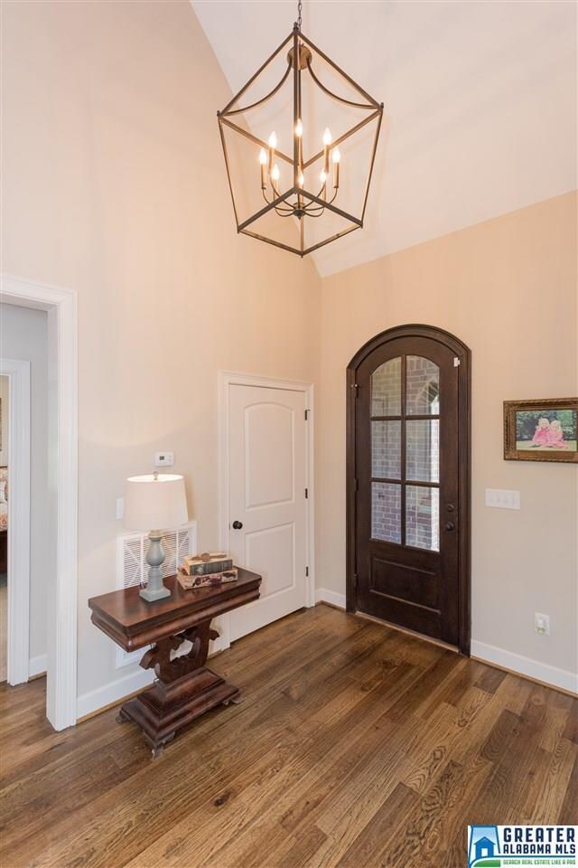 Custom solid Hickory hardwood floors with 3 and 5 