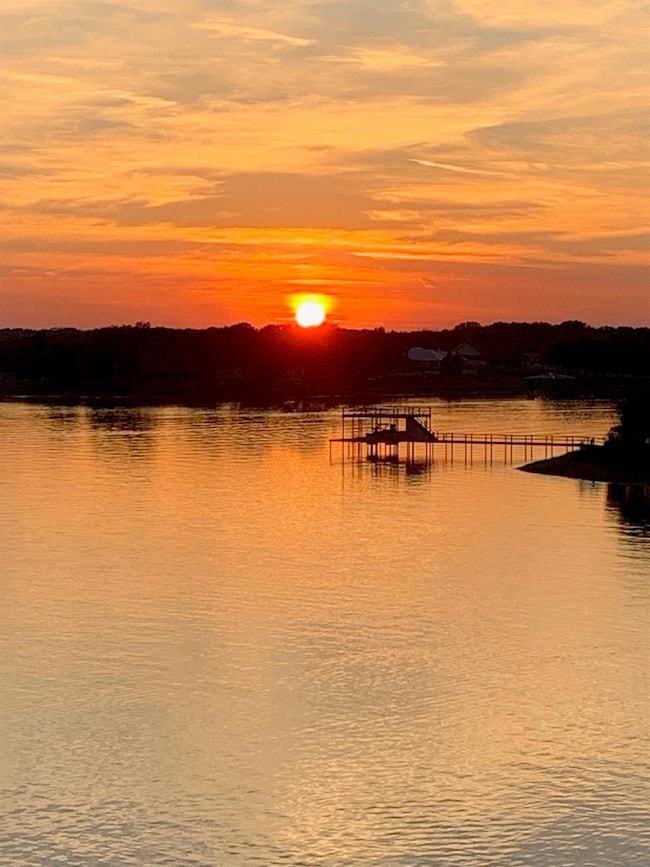 Sunset view from living room.