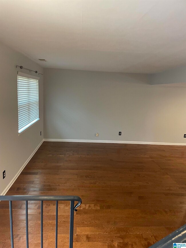 Sunk-in living room from the front entrance