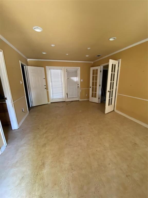 Living room in the 1 bedroom unit.