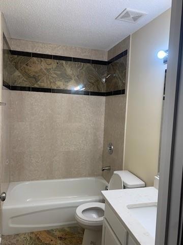 Guest Bathroom with custom tile work, tub and  sho