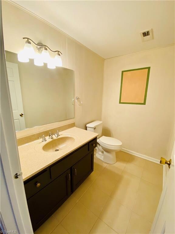Half bathroom on main level
