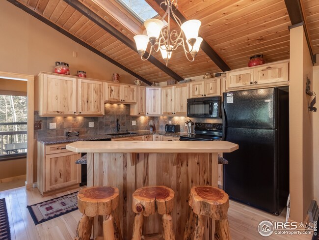 Hickory cabinetry and granite countertops