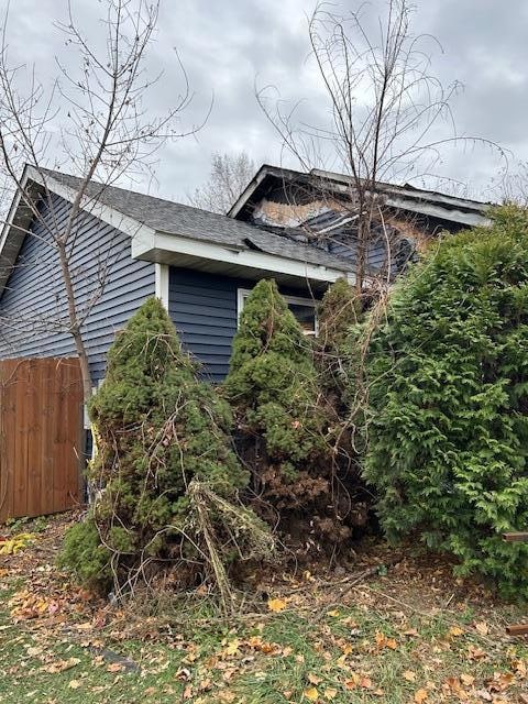 Front corner of home