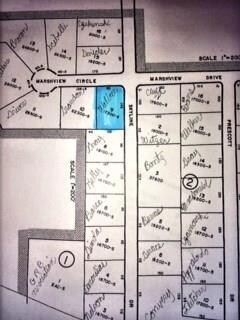 Lot location, at the corner of...