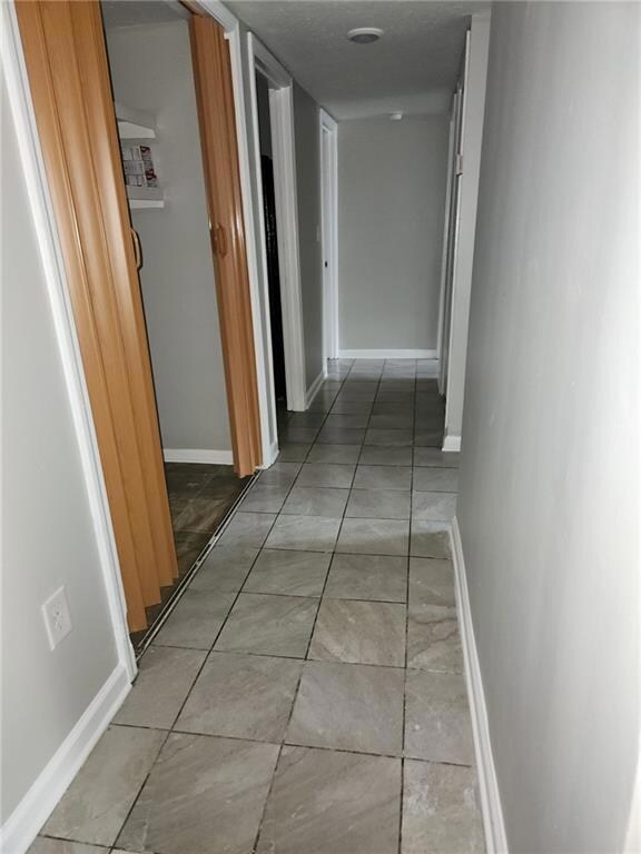 Corridor with baseboards