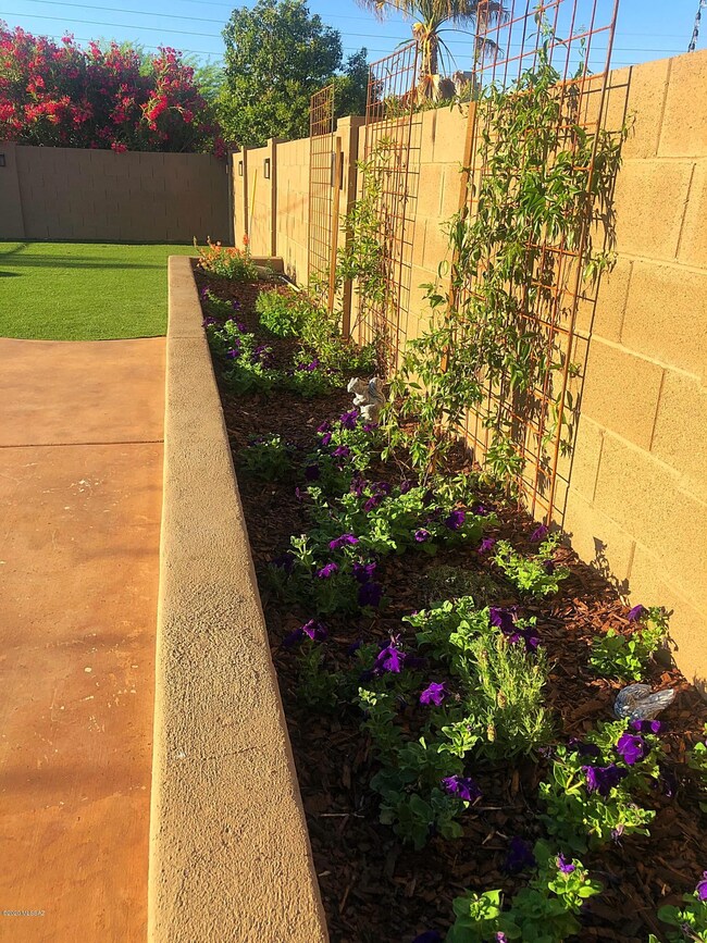 BY flower bed