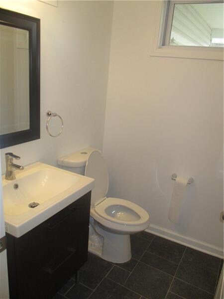 First floor powder room