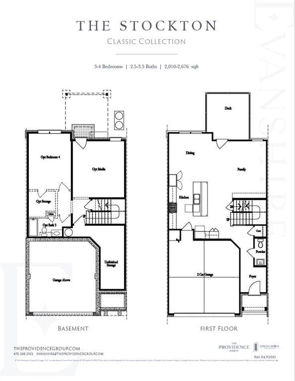 Basement and First Floor