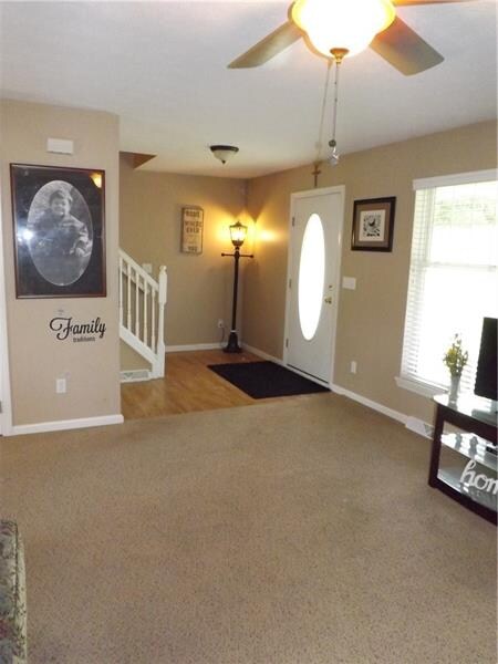 Welcoming entry way with large closet!