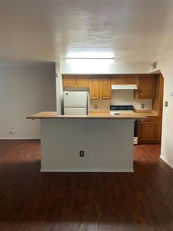 Kitchen open to the living area