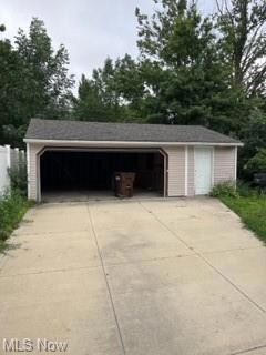Garage with garage