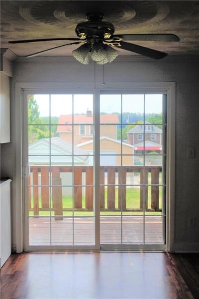 Main level deck access from dining room.
