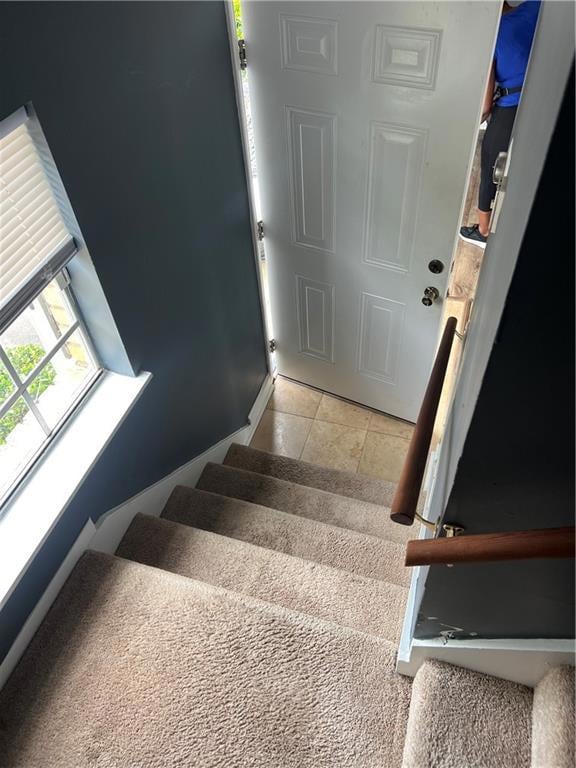 Stairway with awesome natural lighting