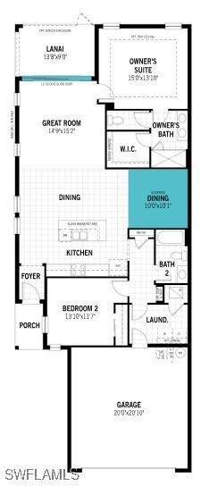 View of home floor plan