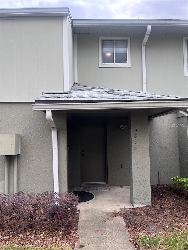 Front door area with Side Garage entry